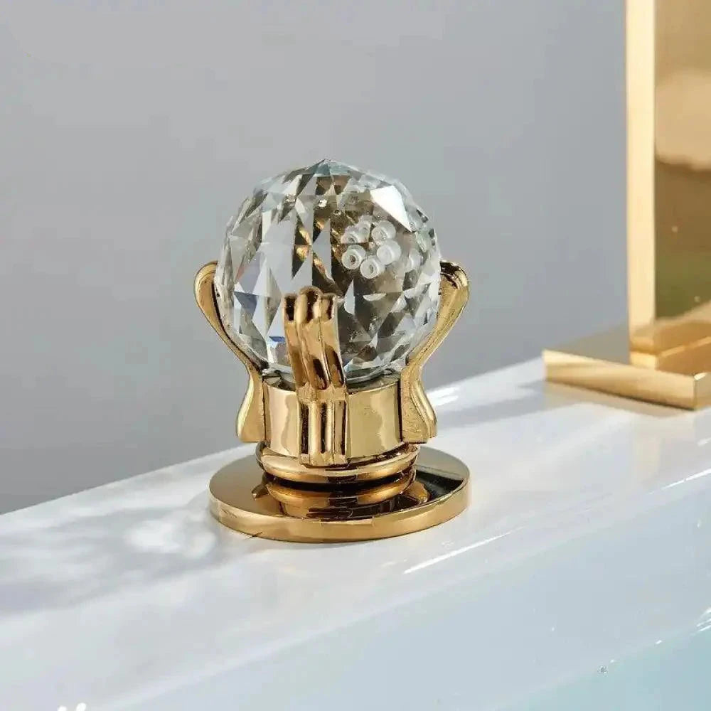 Torneira Duplo comando Banheiro Luxor Cristal Torneira Duplo comando Banheiro Luxor Cristal Artificio Lar