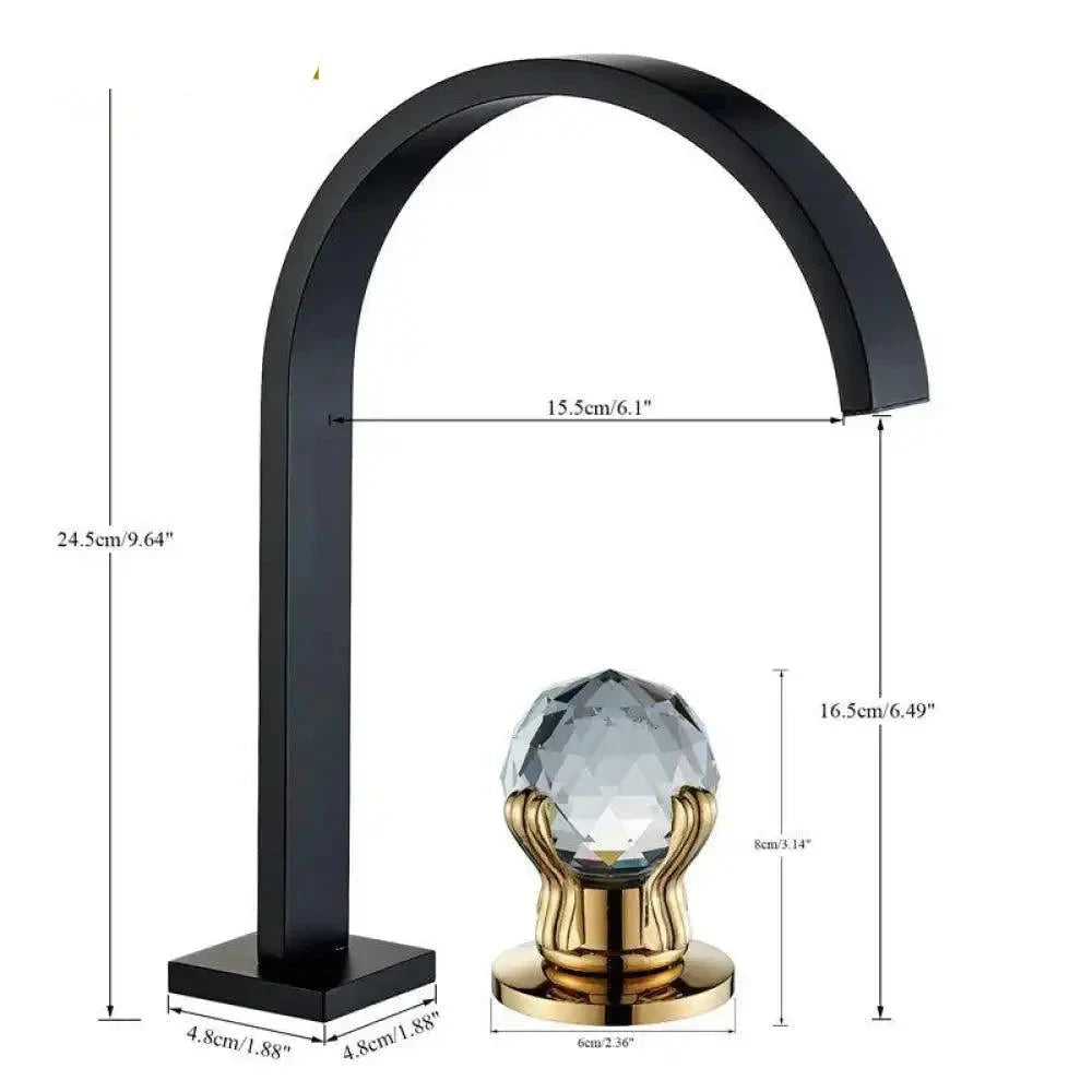 Torneira Duplo comando Banheiro Luxor Cristal Torneira Duplo comando Banheiro Luxor Cristal Artificio Lar
