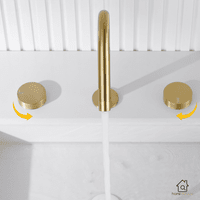 Torneira Duplo Comando Banheiro Misturador Luxo Bica Alta Crysty torneira banheiro Artificio Lar