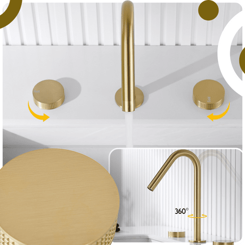 Torneira Duplo Comando Banheiro Misturador Luxo Bica Alta Crysty torneira banheiro Artificio Lar