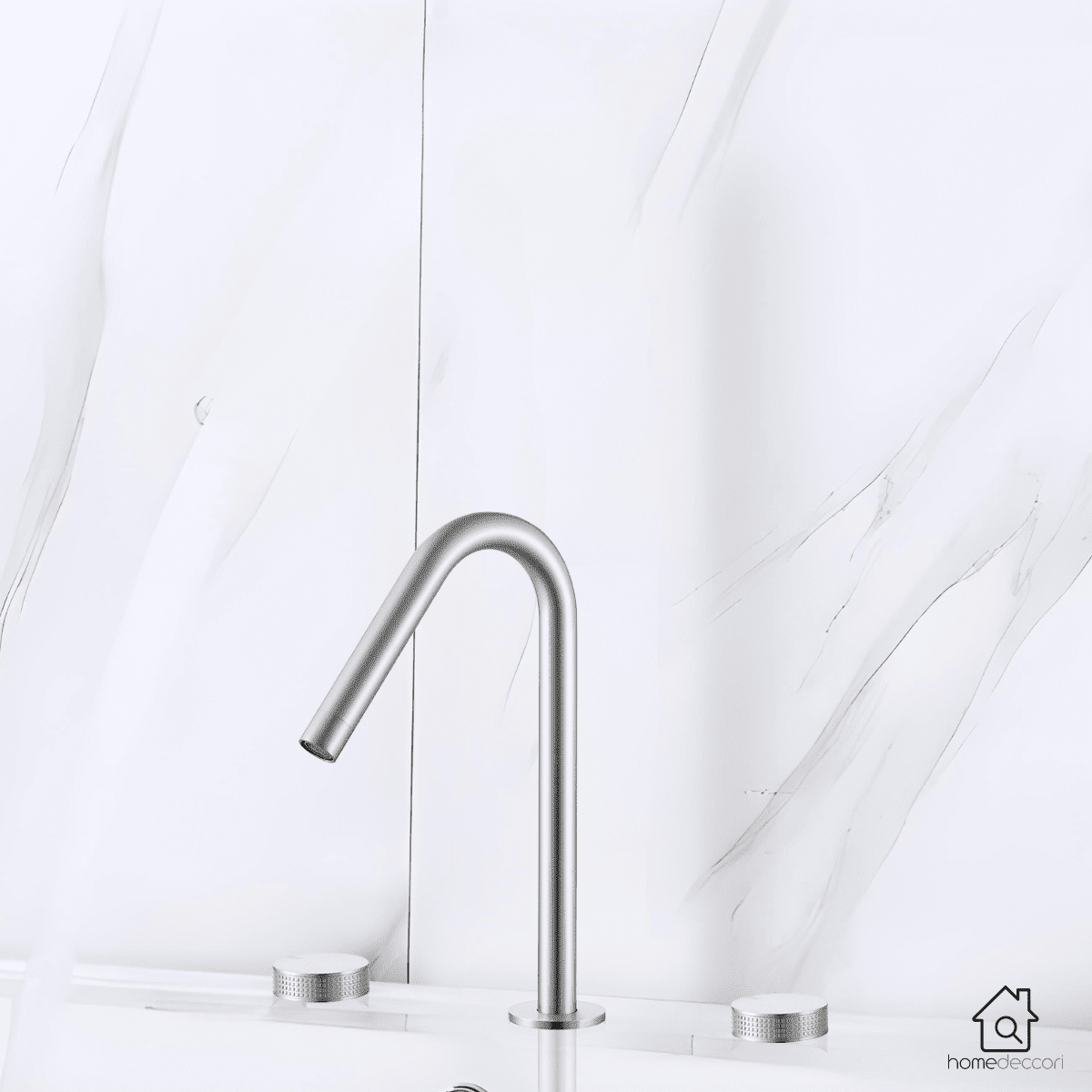 Torneira Duplo Comando Banheiro Misturador Luxo Bica Alta Crysty torneira banheiro Artificio Lar