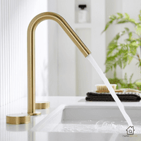 Torneira Duplo Comando Banheiro Misturador Luxo Bica Alta Crysty torneira banheiro Artificio Lar