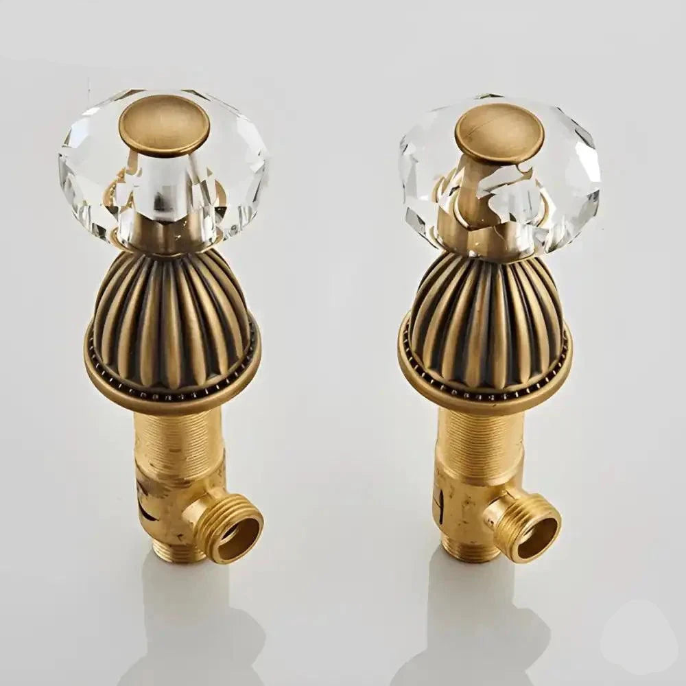 Torneira DuploComando Cristal Duplocomando Banheiro Lavatório Mercy Torneira DuploComando Cristal Duplocomando Banheiro Lavatório Mercy Artificio Lar