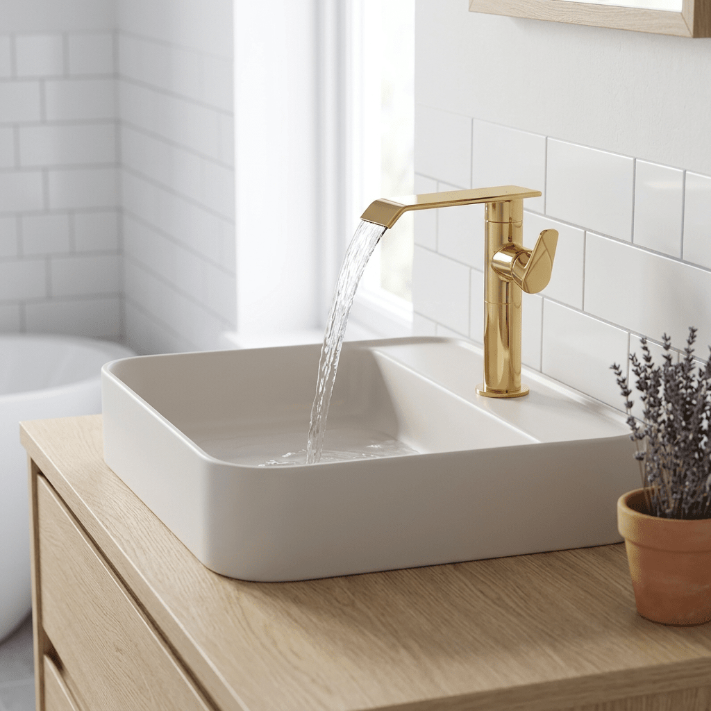 Torneira Elegance Gold 360 Torneira Elegance Gold 360 Artificio Lar