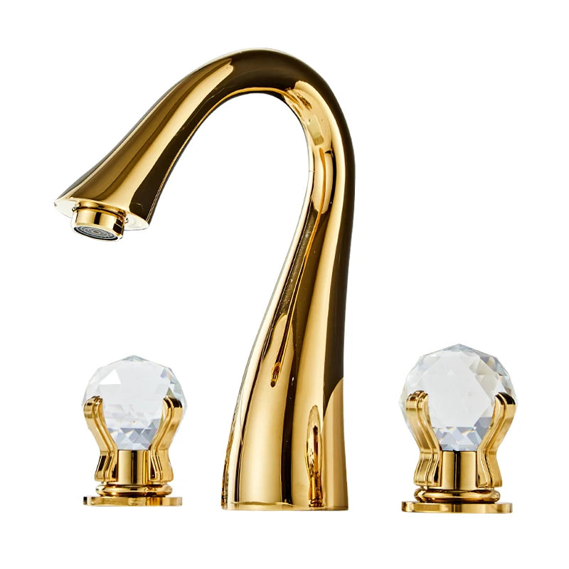 Torneira Goome Luxury Italy torneira banheiro Artificio Lar Dourado Elegante