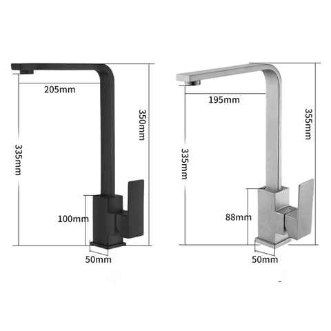 Torneira Gourmet Bica Alta Monocomando Guindaste Track 360° torneira gourmet Cozinha Artificio Lar