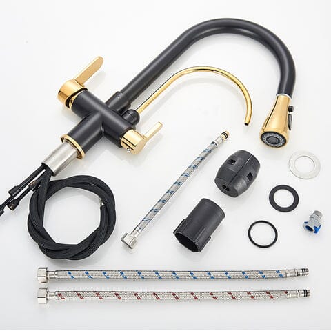 Torneira Gourmet Com Filtro Extensiva Spray 3 Saídas Kraus torneira gourmet Cozinha Artificio Lar