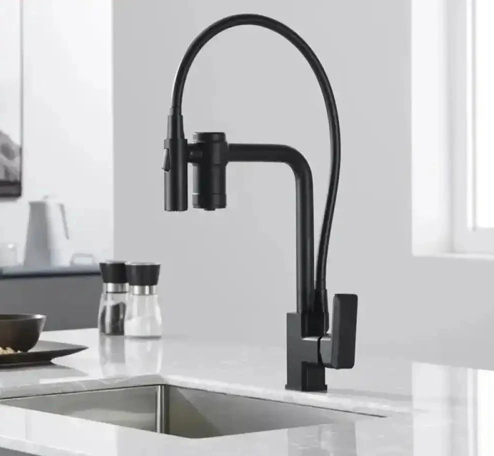 Torneira Gourmet Com Filtro Monocomando Bancada Eirelez torneira gourmet Cozinha Artificio Lar Preto Fosco Á Pronta Entrega