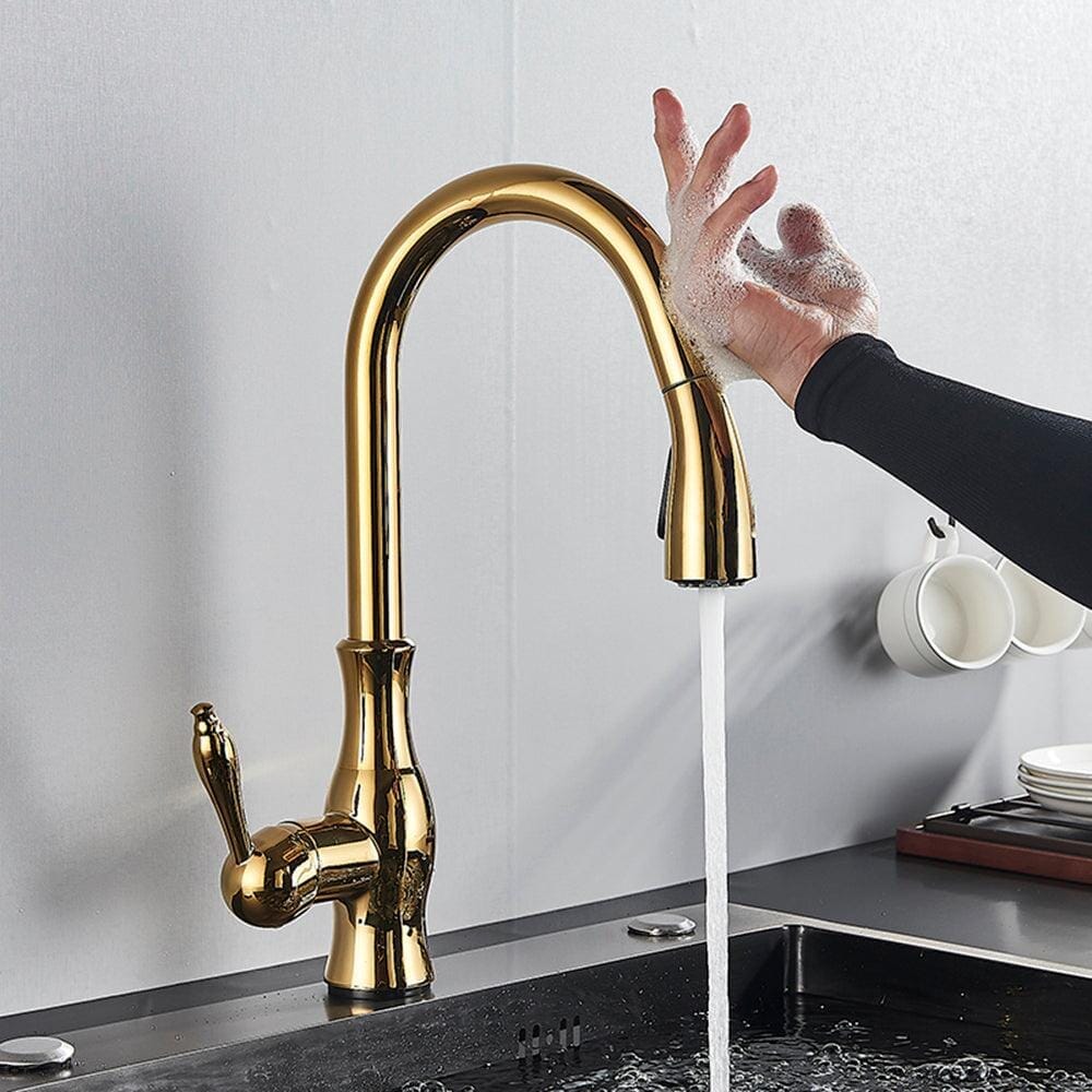 Torneira Gourmet Cozinha Extensível Monocomando Darty torneira gourmet Cozinha Artificio Lar Ouro Polido