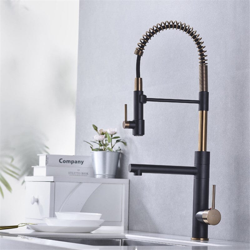 Torneira Gourmet Cozinha Monocomando Com Saída Filtro Luxo Premium Luxo 360° - Kube torneira gourmet Cozinha Artificio Lar Rose Golden Escovado De 7 a 18 Dias