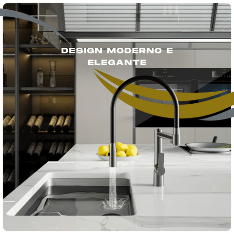 Torneira Gourmet Cozinha Monocomando Duo Premium Luxo Com Saida Para Filtro Proton torneira gourmet Cozinha Artificio Lar