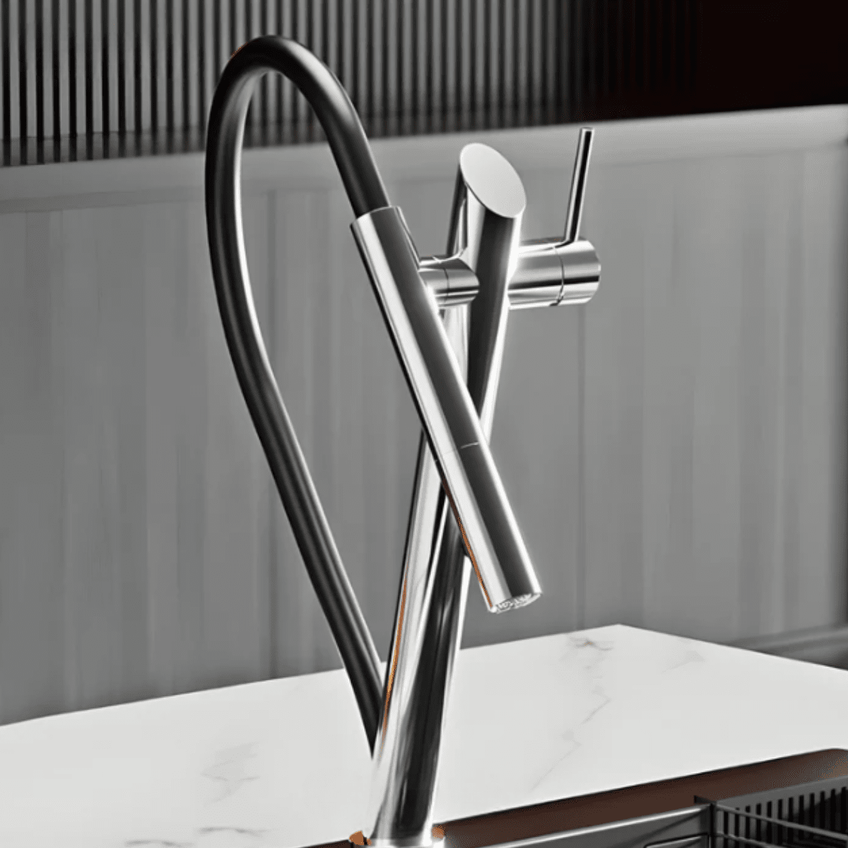 Torneira Gourmet Cozinha Monocomando Extensível Luxo Cozinha Bella Torneira Gourmet Cozinha Monocomando Extensível Luxo Cozinha Bella Artificio Lar Cromado G1/2