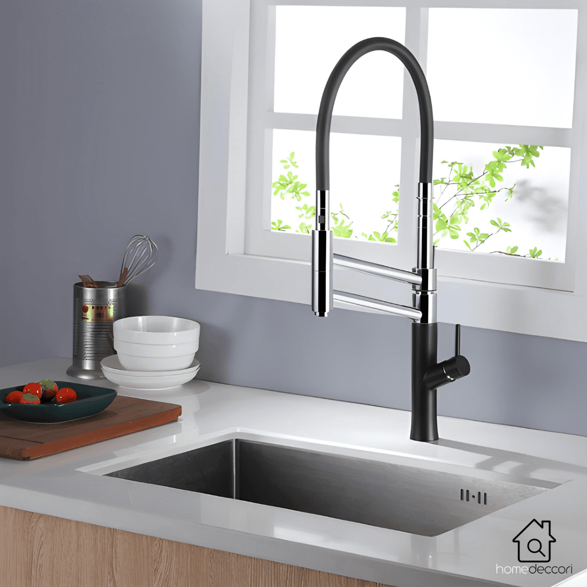 Torneira Gourmet Cozinha Monocomando Premium Luxo Dupla Funcionalidade extensível Rower Artificio Lar