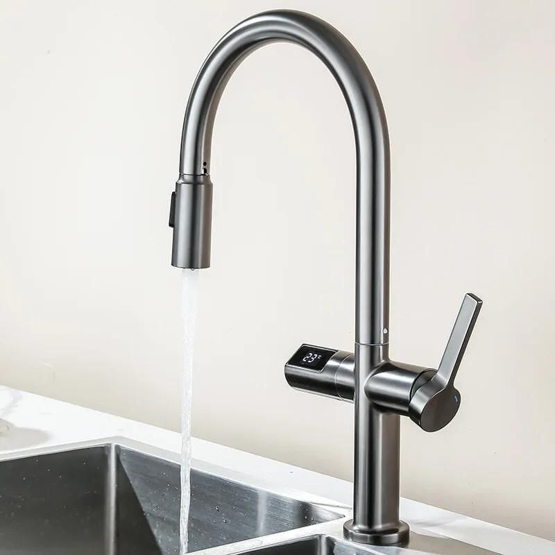 Torneira Gourmet Digital com Sensor para Cozinha Bloues torneira gourmet Cozinha Artificio Lar Aço inoxidável