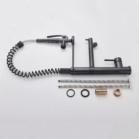 Torneira Gourmet Dual Mola Spray Monocomando Bica Alta Troia torneira gourmet Cozinha Artificio Lar