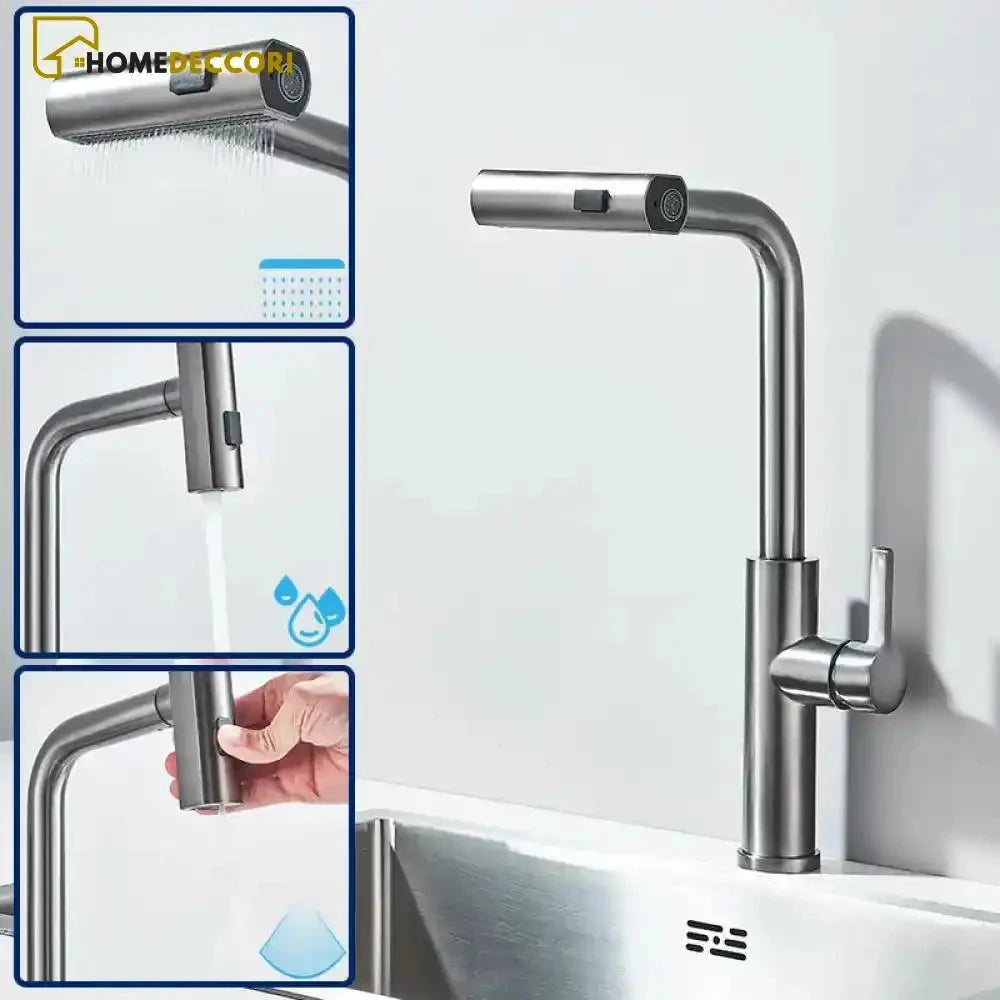 Torneira Gourmet Extensível Monocomando Multifuncional Brittan Torneira Gourmet Extensível Monocomando Multifuncional Brittan Artificio Lar