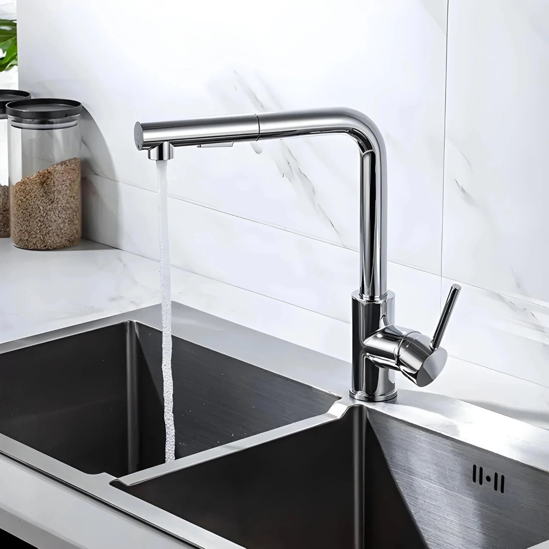 Torneira Gourmet Extensível Monocomando Venzalo Torneira Gourmet Extensível Monocomando Venzalo Artificio Lar Cromado Á Pronta Entrega