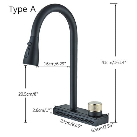 Torneira Gourmet Extensível Spray Cachoeira 360 Rumble torneira gourmet Cozinha Artificio Lar