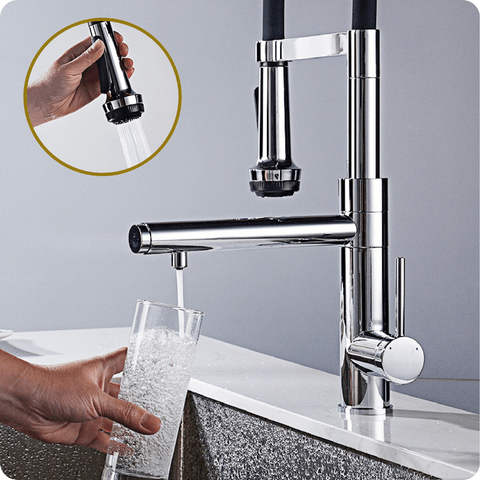 Torneira Gourmet Monocomando com Bica Dupla Neil torneira gourmet Cozinha Artificio Lar