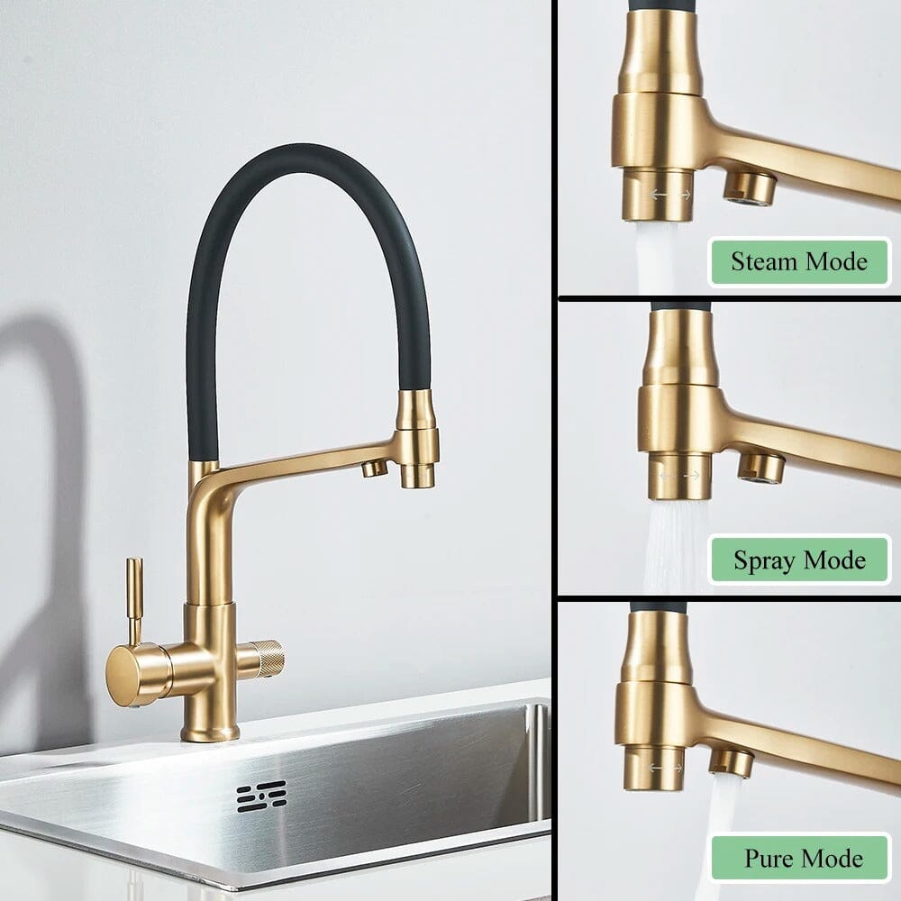 Torneira Gourmet Monocomando Com Saida Para Filtro Grutta torneira gourmet Cozinha Artificio Lar