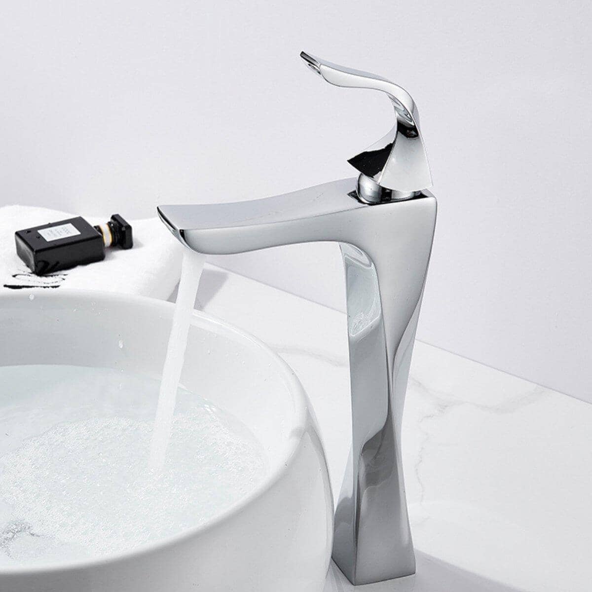 Torneira Lavatório Preto Fosco Monocomando Luxo Cortex torneira banheiro Artificio Lar Cromado Alta A Pronta Entrega