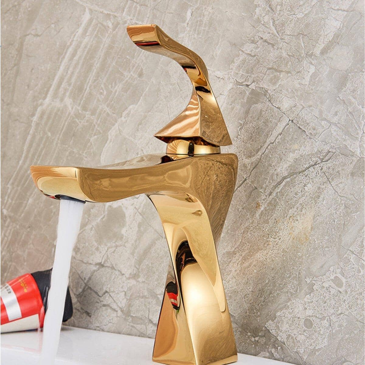 Torneira Lavatório Preto Fosco Monocomando Luxo Cortex torneira banheiro Artificio Lar Ouro Polido Baixa A Pronta Entrega