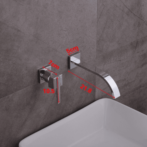 Torneira Moderna De Parede Para Banheiro Monocomando Vanilla torneira banheiro Artificio Lar