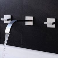 Torneira Moderna Duplo Comando Misturador Parede Banheiro Doults torneira banheiro Artificio Lar