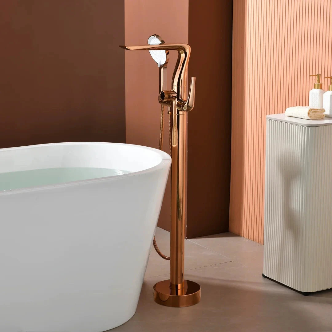 Torneira Monocomando AquaLux Rose Gold Bathroom Cabinets Artificio Lar