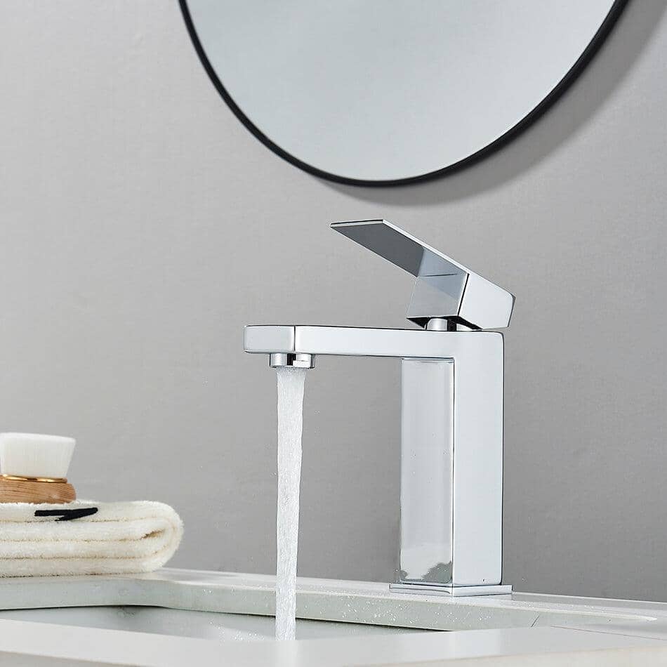 Torneira Monocomando Bancada Para Banheiro Orcol torneira banheiro Artificio Lar Cromado Curto A Pronta Entrega