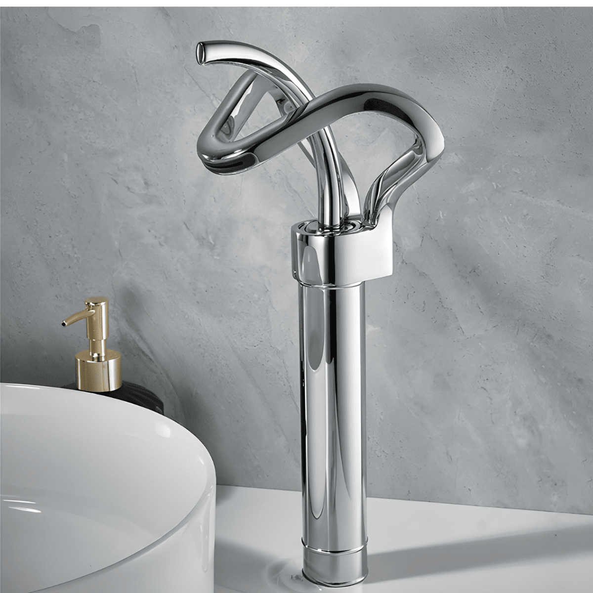 Torneira Monocomando Banheiro Cascata Elegancy Torneira Monocomando Banheiro Cascata Elegancy Artificio Lar Cromada/Alta