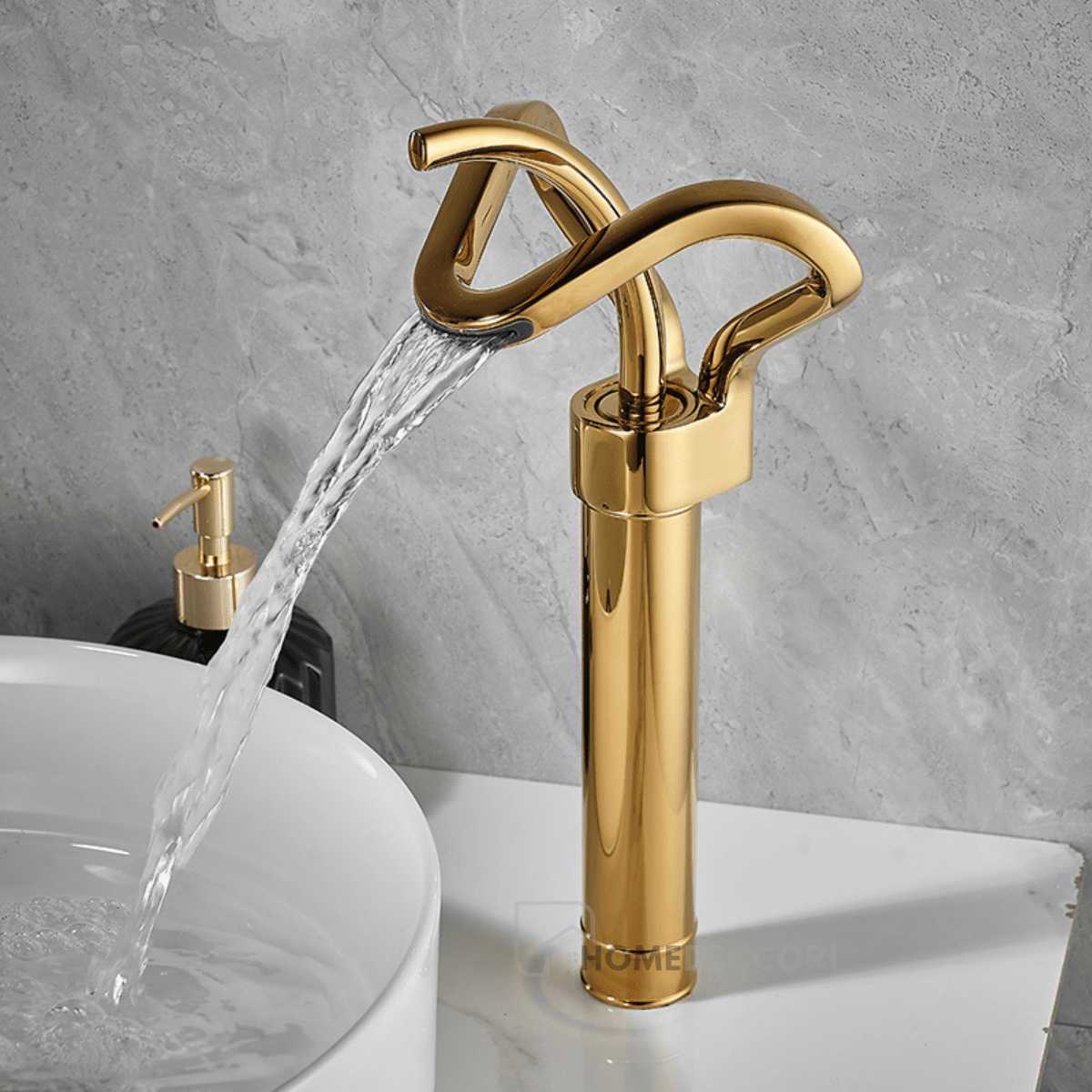 Torneira Monocomando Banheiro Cascata Elegancy Torneira Monocomando Banheiro Cascata Elegancy Artificio Lar Dourado/Alta