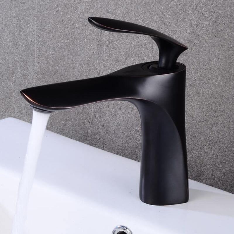Torneira Monocomando Para Banheiro Bica Baixa Misturador Voltz torneira banheiro Artificio Lar Preto Fosco Entrega de 7 a 18 Dias