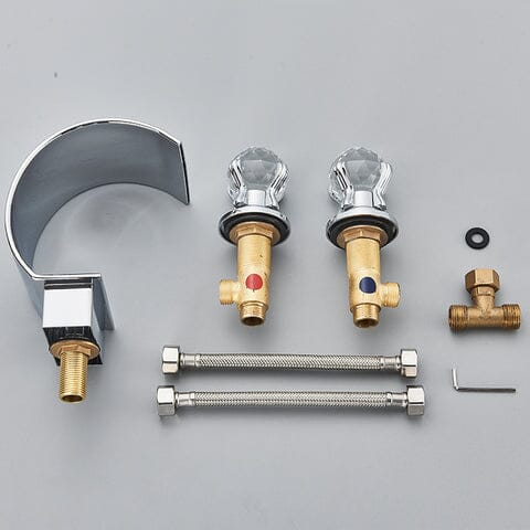 Torneira Para Banheiro Misturador Duplo Comando Cascata New York torneira banheiro Artificio Lar