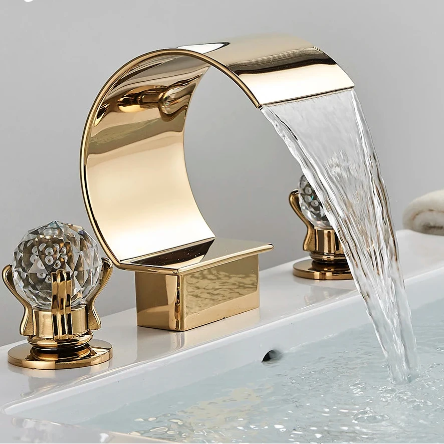 Torneira Para Banheiro Misturador Duplo Comando Cascata Orlando Torneira Para Banheiro Misturador Duplo Comando Cascata Orlando Artificio Lar