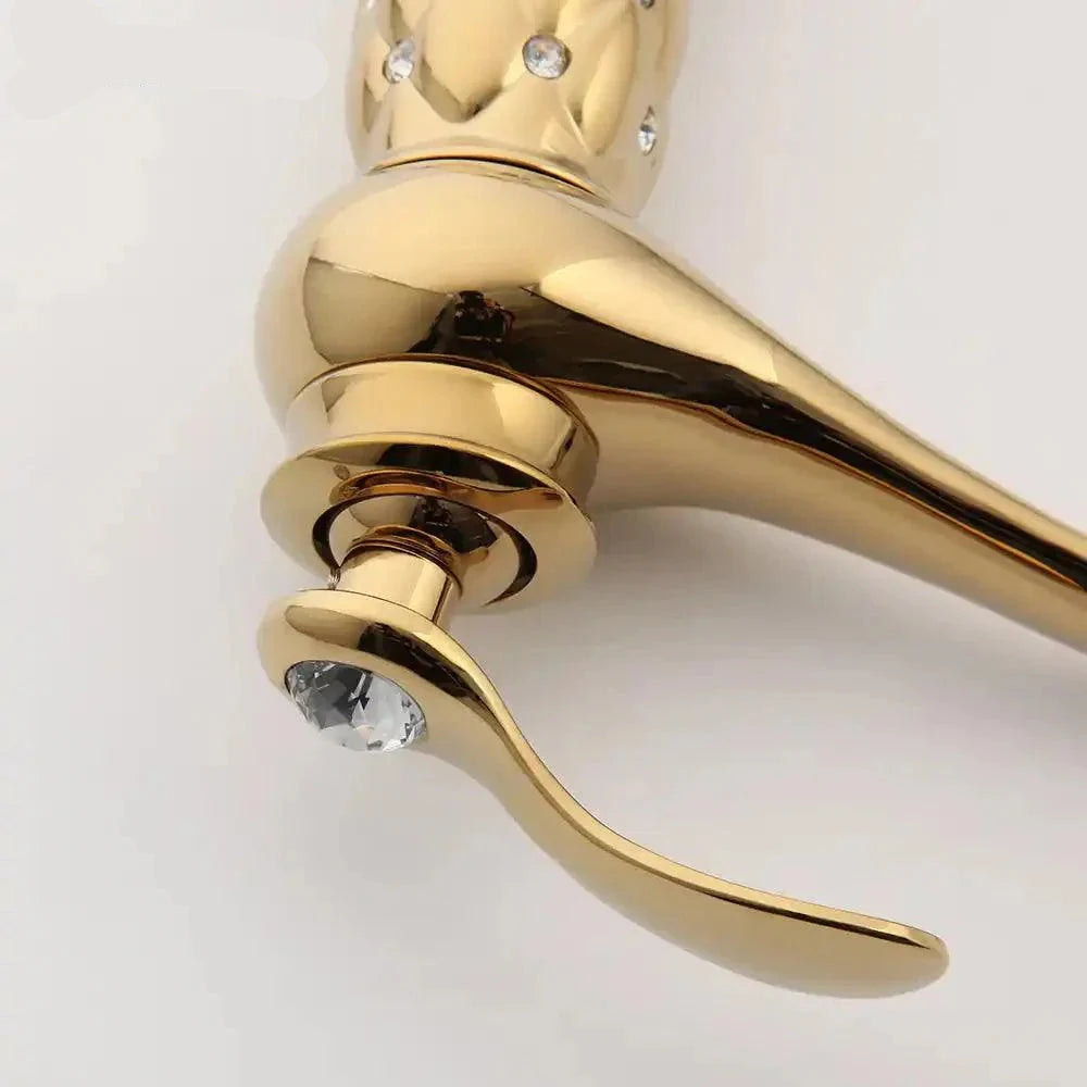 Torneira Para Banheiro Monocomando Com Cristais Siren Torneira Para Banheiro Monocomando Com Cristais Siren Artificio Lar