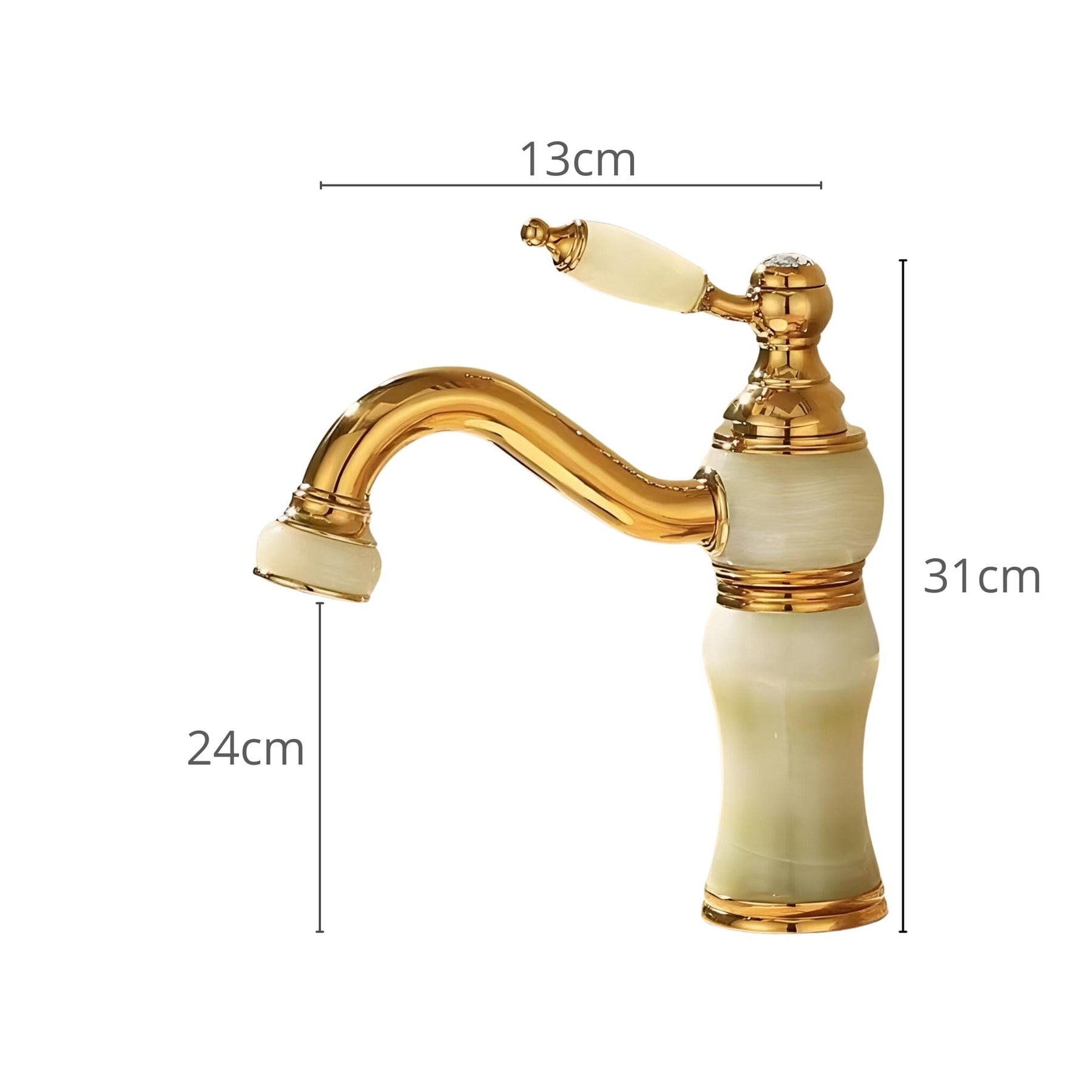 Torneira Para Banheiro Monocomando Vintage Dourada Inox Avino torneira para banheiro monocomando Artificio Lar