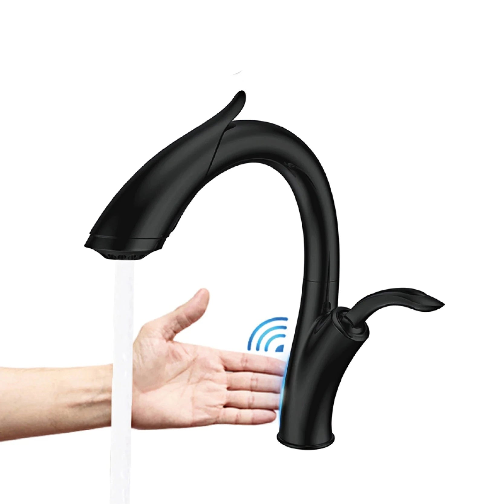 Torneira Para Cozinha Gourmet Aviator Luxury torneira gourmet Cozinha Artificio Lar 01Matte Preto T Entrega De 7 a 18 Dias