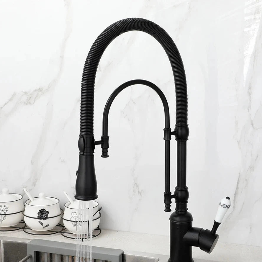 Torneira Para Cozinha Gourmet de Bancada A´qua Antique Torneira Para Cozinha de Bancada A´qua Antique Artificio Lar black