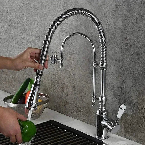 Torneira Para Cozinha Gourmet de Bancada A´qua Antique Torneira Para Cozinha de Bancada A´qua Antique Artificio Lar Chrome