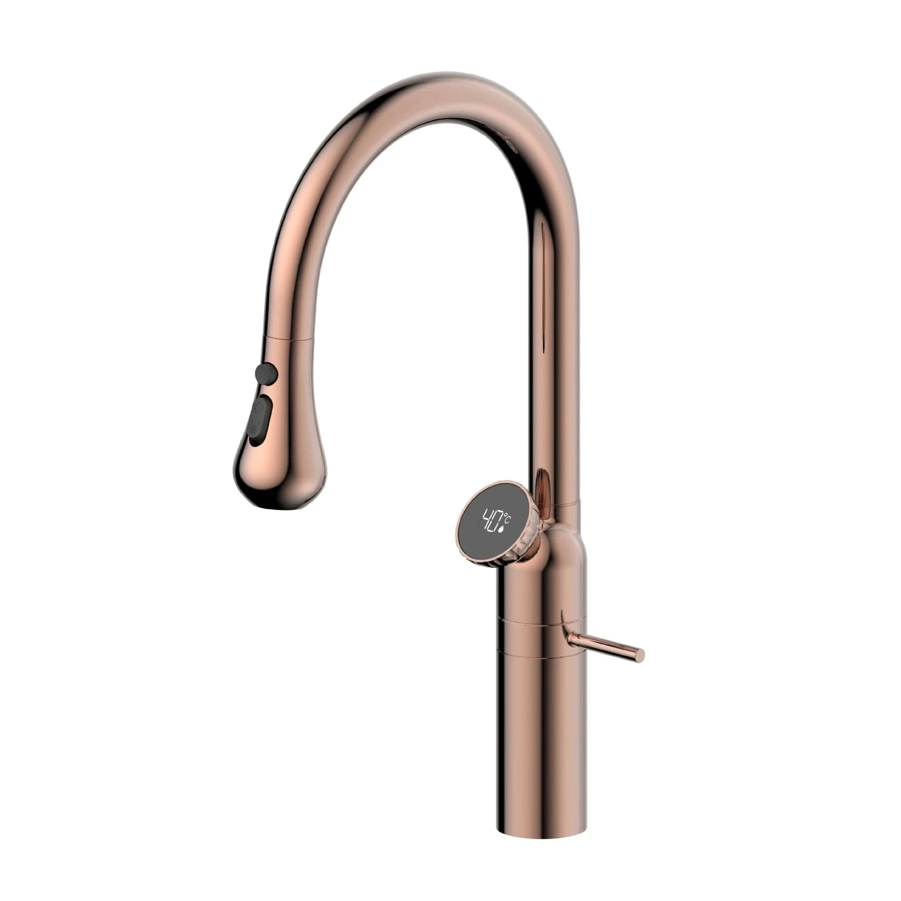 Torneira Para Cozinha Gourmet de Bancada Luxury Tanger Torneira Para Cozinha Gourmet de Bancada Luxury Tanger Artificio Lar Rose gold