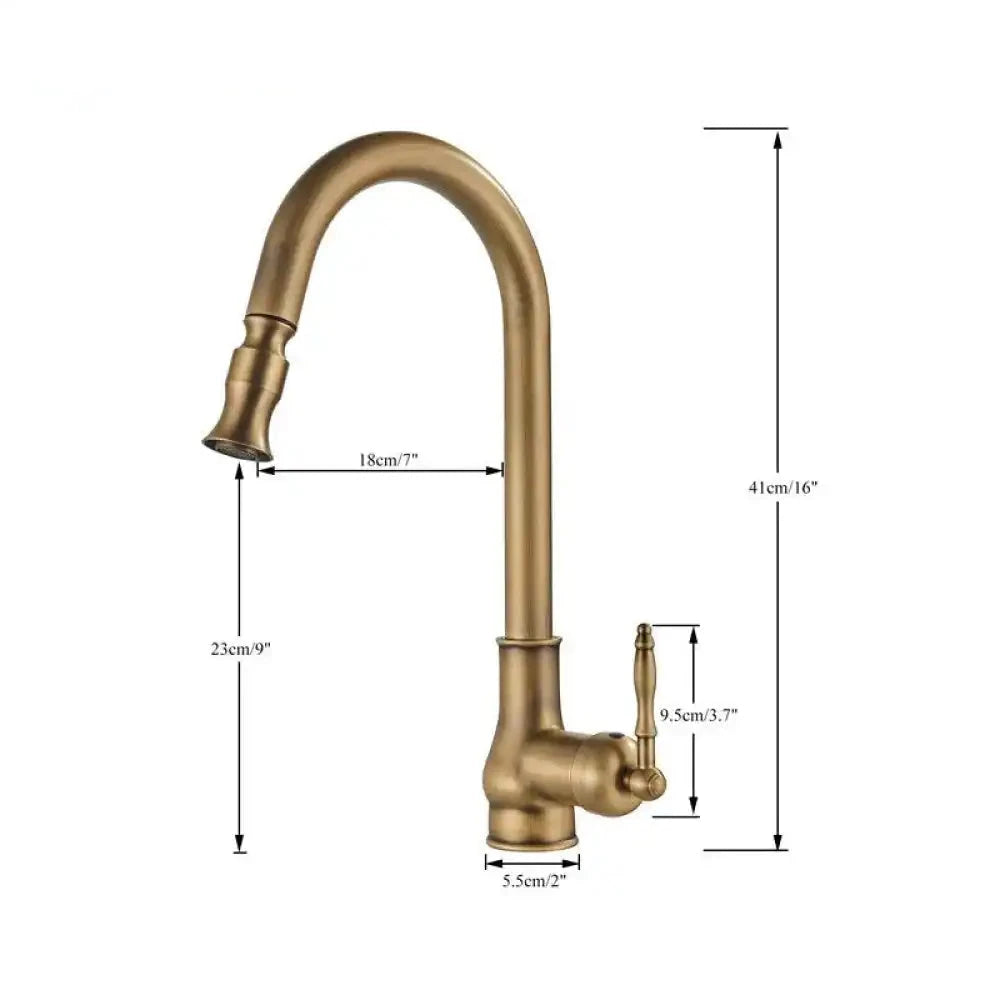 Torneira Retro Vintage Gourmet Monocomando Extensível Bancada Caprot Torneira Retro Vintage Gourmet Monocomando Extensível Bancada Caprot Artificio Lar