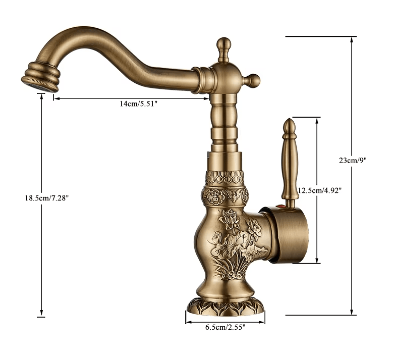 Torneira Vintage Retro Colono Monocomando Banheiro Torneira Vintage Retro Colono Monocomando Banheiro Artificio Lar