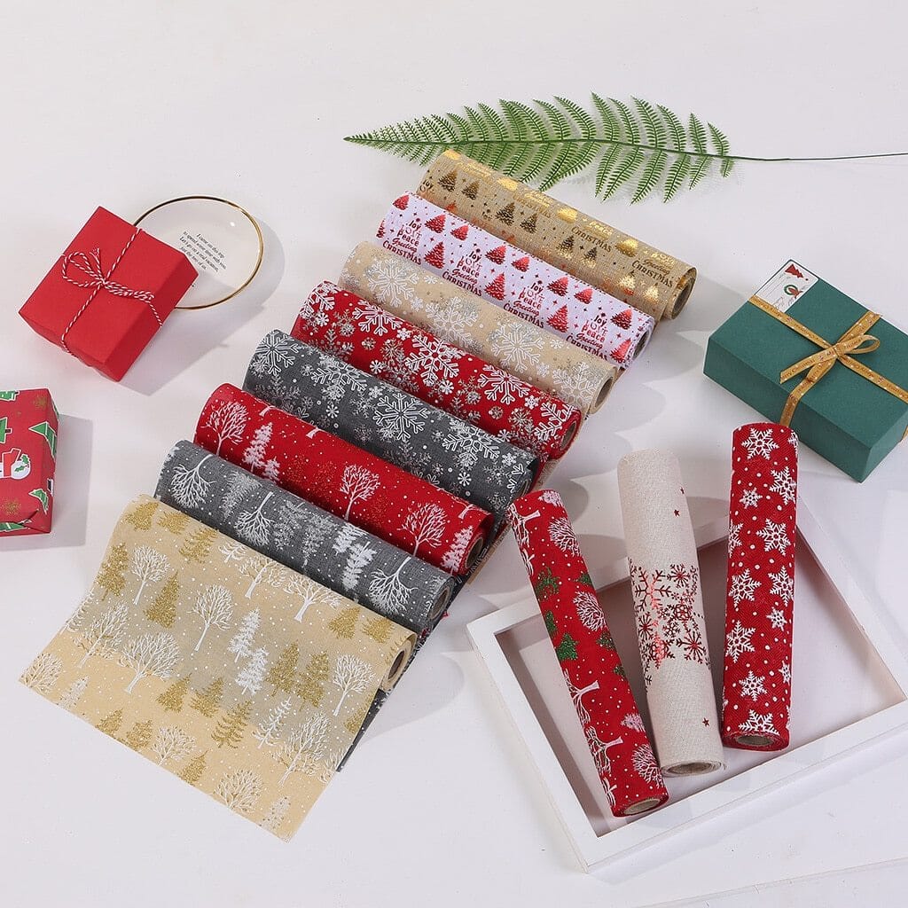 Trilho/Jogo Americano para Mesa de Natal Sala - T1 Artificio Lar