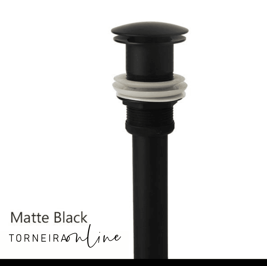 Válvula Click para Cuba Torneira Online All Black