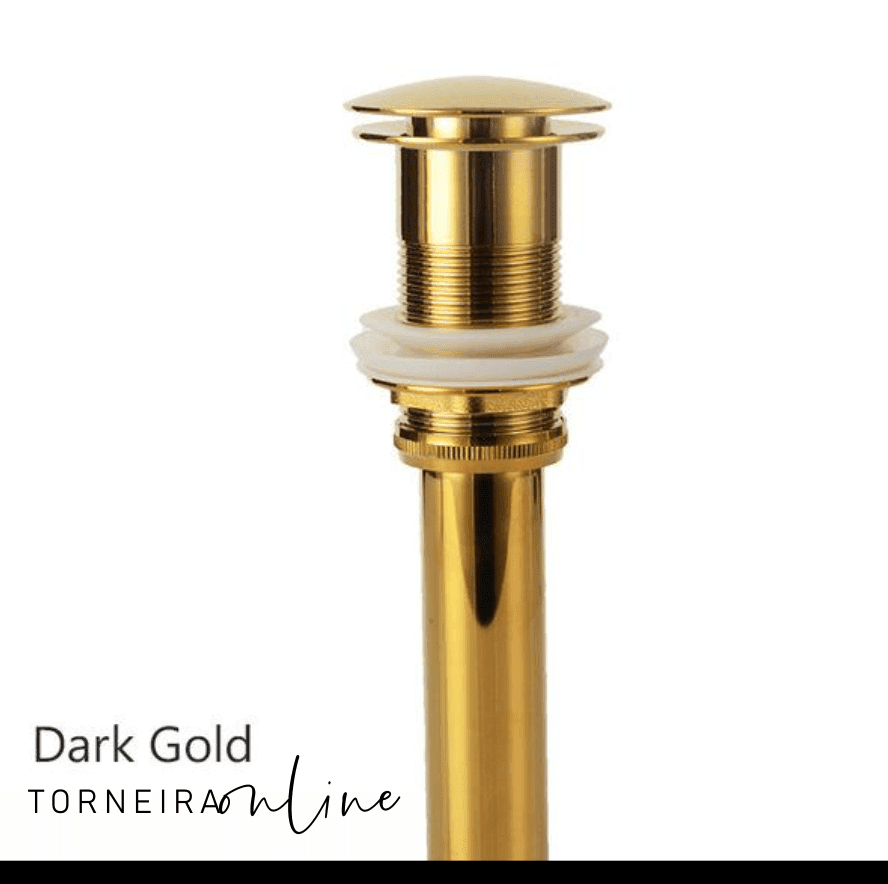 Válvula Click para Cuba Torneira Online Gold