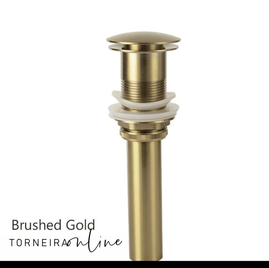 Válvula Click para Cuba Torneira Online Gold Escovado