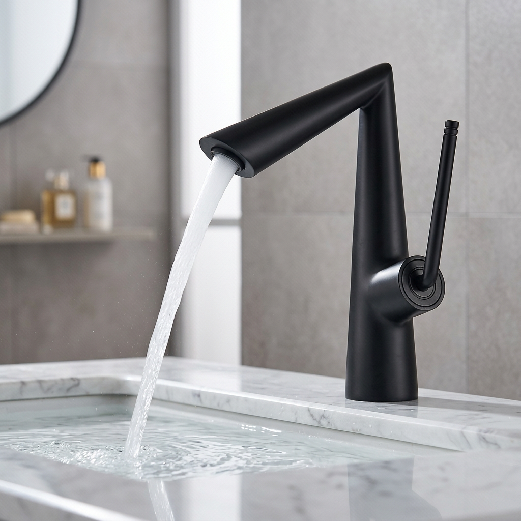 Torneira para Banheiro Monocomando Elegance - Preto