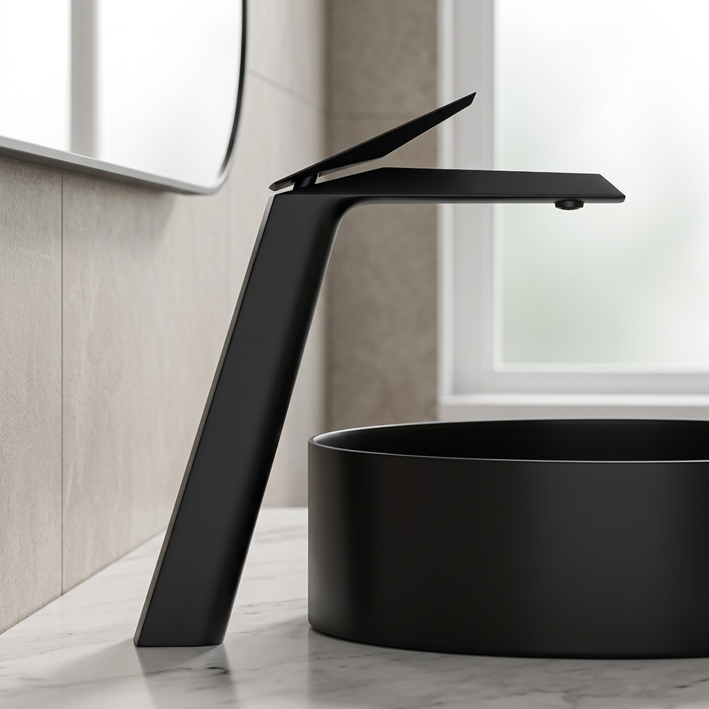 Torneira Cascata LuxoFlux - Preto Fosco