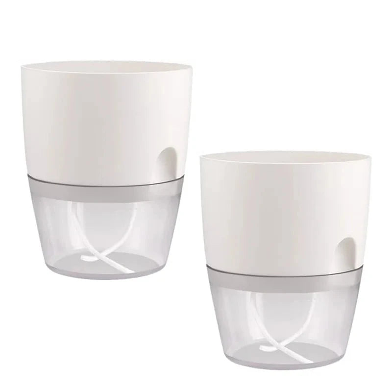 Vaso Brota Decor Auto Sustentável (COMPRE 1 LEVE 2 HOJE) Vaso Artificio Lar BRANCO (COMPRE 1 LEVE 2) G Grande
